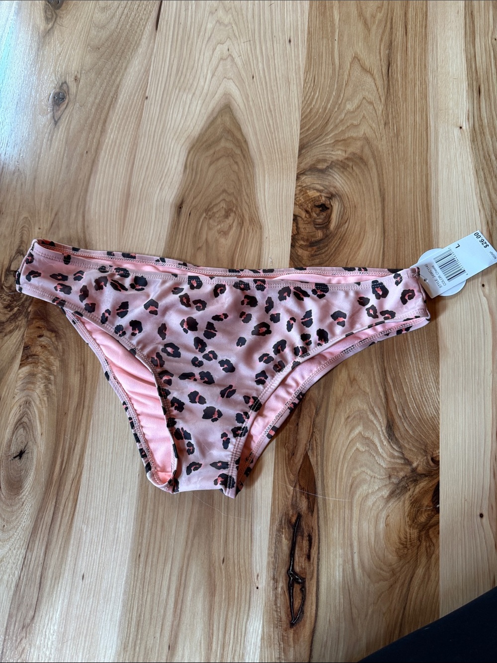 Hot Water Pink Leopard Print Bikini Bottoms
